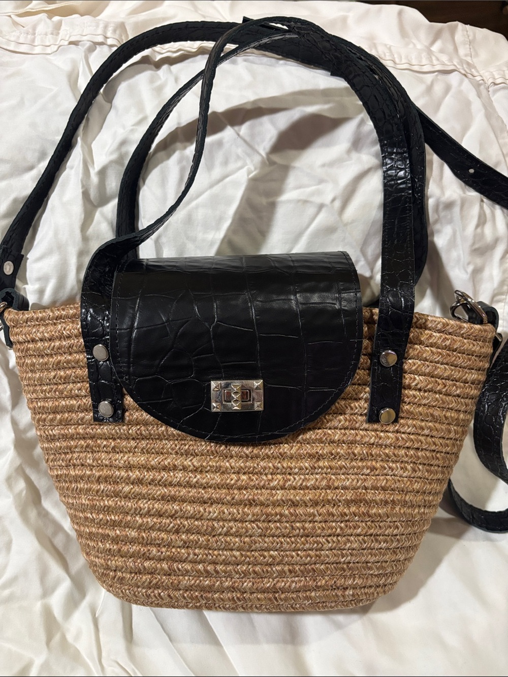 Hand woven bag